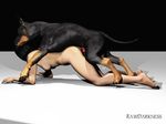  3d bestiality canine cgi dog female feral human human_on_feral interspecies male mammal rawdarkness sex straight 