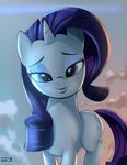  blue_eyes blush cutie_mark equine female feral friendship_is_magic hair horn horse lips long_hair looking_at_viewer makeup mammal my_little_pony pony purple_hair rarity_(mlp) skyline19 solo standing unicorn white_skin 