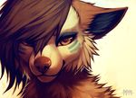  anthro brown_hair canine dog falvie female hair looking_at_viewer mammal solo 