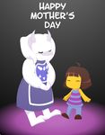  animal_ears caprine claws cub eyes_closed female goat hindpaw holidays mammal mother&#039;s_day mother's_day paws protagonist_(undertale) technijui toriel undertale young 