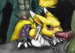  anal_penetration blush bound canine chain cum digimon fellatio female forced forced_oral fox group group_sex interspecies lizard male mammal nude oral oral_sex penetration penis rape renamon reptile s-nina scalie sex spitroast straight tail_grab threesome 