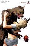  butt canine claws female forced grab hair half-closed_eyes hands human interspecies male mammal nc open_mouth paws rape restrained teeth tongue vorarephilia vore were werewolf 