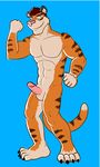  erection feline iso male mammal mapdark nude penis solo stripes tiger 