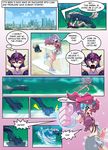  canine clothed clothing comic demon dialog dog english_text equine female friendship_is_magic frozen hair human humanized mammal mauroz my_little_pony mystic pink_hair pinkie_pie_(mlp) purple_hair skating text tiara twilight_sparkle_(mlp) water 