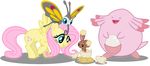  alpha_channel baby beautifly buneary chansey crossover cutie_mark egg equine female feral fluttershy_(mlp) friendship_is_magic fur group hair hatching horse mammal my_little_pony nest nintendo pegasus pink_hair plain_background pok&#233;mon pok&eacute;mon pony seaandsunshine smile trainer_card transparent_background video_games wings yellow_fur young 