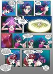  clothing comic cub cutie_mark dialog english_text equine female friendship_is_magic hair horn horse human humanized lauren_faust_(character) magic mammal mauroz my_little_pony pony purple_hair summon symbol text tiara twilight_sparkle_(mlp) winged_unicorn wings young 