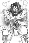  balls biceps big_muscles blush boot butler disembodied_hand feline gay hair lion male mammal massage masturbation monochrome muscles nipples pecs pencil penis sketch suit traditional_media underwear unknown_artist 