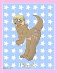  blonde_hair cum ducko hair male mammal mustelid otter penis solo 