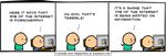  comic computer cyanide_and_happiness desk english_text human humor keyboard kris_wilson male mammal not_furry plain_background text the_truth white_background 
