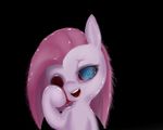  alpha_channel blood bloodshot_eyes blue_eyes creepy equine female feral friendship_is_magic fur hair horse long_hair looking_at_viewer mammal missing_eye my_little_pony one_eye open_mouth pink_fur pink_hair pinkamena_(mlp) pinkie_pie_(mlp) plain_background pony smile solo teeth tomao-tyan tongue transparent_background 