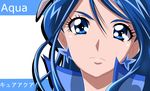  blue_eyes blue_hair character_name cure_aqua earrings face haru_(nature_life) jewelry long_hair magical_girl minazuki_karen precure serious solo yes!_precure_5 
