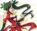  bad_id bad_pixiv_id black_hair blazblue china_dress chinese_clothes dress glasses inaho178 lao_jiu litchi_faye_ling long_hair solo staff 