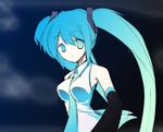  bad_id bad_pixiv_id blue_eyes blue_hair detached_sleeves empty_eyes hatsune_miku long_hair necktie solo twintails vocaloid yuni_(manyutin) 