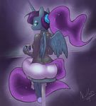  anthro butt equine female friendship_is_magic horn my_little_pony nivrozs ponytail princess_luna_(mlp) winged_unicorn wings 