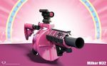  3d cloud clouds equine friendship_is_magic grenade_launcher gun invalid_color mammal military milkor_m32 my_little_pony pinkie_pie_(mlp) ranged_weapon stars thebadpanda2 weapon 