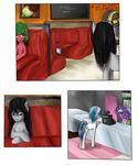  black_hair blue_hair comic cutie_mark english_text equine female feral friendship_is_magic fur grey_fur group hair hewhoerasesmost horn horse inside mammal my_little_pony octavia_(mlp) pony purple_eyes red_eyes sitting standing text two_tone_hair unicorn vinyl_scratch_(mlp) white_fur 