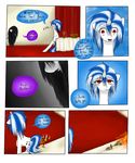  black_hair blue_hair comic dialog english_text equine female feral friendship_is_magic fur grey_fur hair hewhoerasesmost horn horse mammal my_little_pony octavia_(mlp) pony red_eyes text two_tone_hair unicorn vinyl_scratch_(mlp) white_fur 
