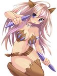  animal_ears breasts large_breasts long_hair original saibashi simple_background solo very_long_hair white_background 