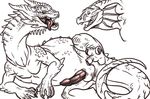  anus balls dragon erection male neodokuro paws penis scalie solo tongue 
