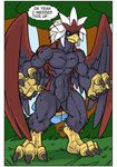  avian beak big_muscles bird blue_eye blue_eyes braviary claws feathers front grass hair keanon_woods male muscles nintendo outside pecs pikachu pok&#233;ball pok&#233;mon pok&eacute;ball pok&eacute;mon rainbow_tail standing talons toe_claws trainer transformation tree video_games wargle white_hair wings 