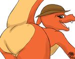  ambiguous_gender animated anthro anus bent_over brown_eyes butt charmeleon dancing jammer jammerhighwind looking_at_viewer looking_back nintendo nude open_mouth orange_skin plain_background pok&#233;mon pok&eacute;mon presenting presenting_hindquarters raised_tail shaking_butt simple_background teeth tongue video_games white_background 