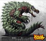  blood colossal_kaiju_combat giant_monster glowing gore grimmgarl guro kaiju_samurai kaijuu monster sunstone_games zombie 