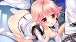  blush breasts censored chris_crawford game_cg hoshi_no_ne_sanctuary marmalade naruse_hirofumi nipples panties panty_pull penis pink_eyes pink_hair underwear wet 