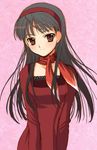  amagi_yukiko ascot black_hair hairband hijiri_ruka lowres persona persona_4 solo 