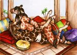  female giraffe lesbian mammal nude pillow sex tanuki_(artist) tribadism 