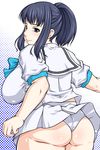  1girl ass black_hair breasts fat fgs huge_ass huge_breasts itou_yukino masa_yuki panties pantyshot plump real_drive underwear 