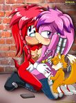  anal anthro blush breasts butt canine echidna female fox hair incest julie-su lara-su licking looking_at_viewer male miles_prower mobius_unleashed oral oral_sex palcomix penetration pink_hair purple_eyes rimming sega sex sonic_(series) tongue tongue_out 