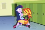  cum equestria_girls female human humanized lesbian mammal my_little_pony orgasm sunset_shimmer_(eg) supersouthmoor twilight_sparkle_(eg) 