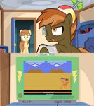  button's_mom button_mash_(mlp) controller cub custers_revenge female feral friendship_is_magic gaming male my_little_pony original_character video_games young 