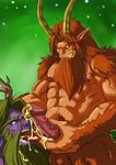  &#34507;&#30140;&#32418;&#34382; ???? biceps cum drooling elf erection fangs fur gay hairy horn humanoid_penis interspecies male malfurion_stormrage masturbation muscles night_elf nipples nude open_mouth pecs penis piercing presenting red_tiger saliva satyr teeth tongue tongue_out vein video_games warcraft world_of_warcraft 