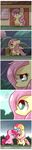  building chubby cloud clouds comic cute cutie_mark dialog door equine face_to_face female feral fluttershy_(mlp) friendship_is_magic frown fur hair horse lifeloser long_hair looking_back mammal my_little_pony open_mouth outside pegasus pink_fur pink_hair pinkie_pie_(mlp) pony rain sky smile text tongue umbrella wet window wings yellow_fur 