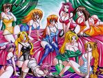  6+girls ayane ayane_(doa) blonde_hair blue_eyes breasts brown_hair crossover dark_magician_girl dead_or_alive duel_monster final_fantasy final_fantasy_xiii green_eyes harem haruka_(pokemon) izayoi_aki jadenkaiba large_breasts lightning_farron long_hair mazaki_anzu multiple_girls naruto pokemon purple_hair red_eyes red_hair shirona_(pokemon) sophitia_alexandra soul_calibur tecmo tenjouin_asuka tsunade yu-gi-oh! yuu-gi-ou_5d&#039;s yuu-gi-ou_5d's yuu-gi-ou_duel_monsters yuu-gi-ou_gx 