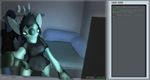  arvion bedroom blue_skin bottomless camera chat_box cyan_eyes dildo dorzian female fur green_fur invalid_tag livecam looking_at_viewer male mohawk monster partially_clothed petresko sex_toy straight webcam 