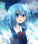  bad_id bad_pixiv_id bangs blue_eyes blue_hair cirno kusada_souta solo touhou 