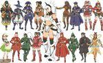  armband armor armored_dress artist_request baggy_pants bandeau bangs belt black_hair blonde_hair book boots breasts brown_hair chameleos_(armor) cleavage conga_(armor) crop_top crossed_legs crown dark_skin dress elbow_gloves everyone flat_chest forehead_protector fur_trim gloves gypceros_(armor) hand_on_hip hands_on_hips hat helmet helper_(armor) hermitaur_(armor) holding horn kirin_(armor) knee_boots kuroobi_(armor) leg_warmers lineup loafers loincloth long_sleeves looking_at_viewer lunastra_(armor) midriff monster_hunter multiple_girls navel official_art pants pleated_skirt ponytail rajang_(armor) ribbon shen_gaoren_(armor) shoes short_hair short_twintails silver_hair simple_background sitting skirt small_breasts spiked_hair standing teostra_(armor) thigh_boots thigh_strap thighhighs torn_clothes turtleneck twintails watson_cross white_hair wide_sleeves witch_hat wrist_cuffs yama_tsukami_(armor) zettai_ryouiki 