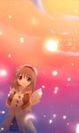  artist_request brown_hair cloud gloves hairband kanon mittens red_eyes short_hair sky snow solo tears tsukimiya_ayu wings 