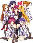  aida_mana animal_print bat_print blonde_hair blue_eyes blue_hair blue_sailor_collar blush bow brown_eyes brown_hair closed_eyes dokidoki!_precure double_bun hair_ornament half_updo hand_on_another's_cheek hand_on_another's_face harem hishikawa_rikka hug kenzaki_makoto leg_hug long_hair madoka_aguri md5_mismatch minatsuki_randoseru multiple_girls oogai_daiichi_middle_school_uniform open_mouth pantyhose personification pimp pink_bow pink_eyes pink_hair ponytail precure print_legwear purple_eyes purple_hair regina_(dokidoki!_precure) sailor_collar sharuru_(dokidoki!_precure) sharuru_(dokidoki!_precure)_(human) short_hair sitting sitting_on_lap sitting_on_person smile yotsuba_alice yuri 