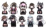  &gt;_&lt; :&lt; ahoge akatsuki_(kantai_collection) anchor anger_vein black_hair black_legwear black_panties blush bow bow_panties brown_hair chibi closed_eyes cowering eyepatch folded_ponytail gloves green_panties hachikuji haguro_(kantai_collection) hair_ornament hands_on_own_head haruna_(kantai_collection) hat hibiki_(kantai_collection) ikazuchi_(kantai_collection) inazuma_(kantai_collection) kantai_collection long_hair multiple_girls murakumo_(kantai_collection) panties panties_under_pantyhose pantyhose pantyshot pantyshot_(squatting) pink_hair pleated_skirt school_uniform serafuku shiranui_(kantai_collection) skirt squatting striped striped_panties tenryuu_(kantai_collection) thighhighs trembling underwear upskirt ushio_(kantai_collection) white_hair white_panties 