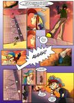  clothed clothing comic dialog english_text female friendship_is_magic hair hat human humanized mammal mauroz multi-colored_hair my_little_pony rainbow_dash_(mlp) shadowbolts_(mlp) text wall_jump 