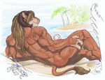 beach bovine erection iggi lying male mammal muscles nude penis seaside solo tauren video_games warcraft world_of_warcraft 