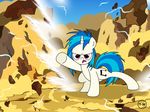  blue_hair cloud clouds cutie_mark dragon_ball dragon_ball_z equine female feral friendship_is_magic frown glowing hair hi_res horn horse mammal my_little_pony night outside parody pony red_eyes solo toxic-mario unicorn vinyl_scatch_(mlp) vinyl_scratch_(mlp) white_body 
