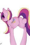  absurd_res anus cadance equine female feral friendship_is_magic fur hair hi_res horn majikplant420 mammal multi-colored_hair my_little_pony pink_fur presenting princess_cadance_(mlp) pussy solo winged_unicorn wings 