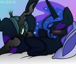  changeling crown equine female feral friendship_is_magic hair horn horse mammal mrcbleck my_little_pony nightmare_moon_(mlp) pony queen_chrysalis_(mlp) zev 