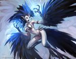  action_pose avian blizzard_entertainment fantasy female flying harpy magic mrjack solo unconvincing_armor video_games warcraft 