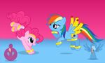  cutie_mark equine female feral flirting friendship_is_magic genie horse lesbian mammal my_little_pony navitaserussirus pegasus pinkie_pie_(mlp) pony rainbow_dash_(mlp) wings 