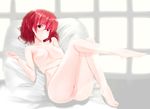  bad_id bad_pixiv_id barefoot breasts collarbone horikawa_raiko large_breasts nipples nude pussy red_eyes red_hair septet_(zrca_janne) short_hair solo touhou 